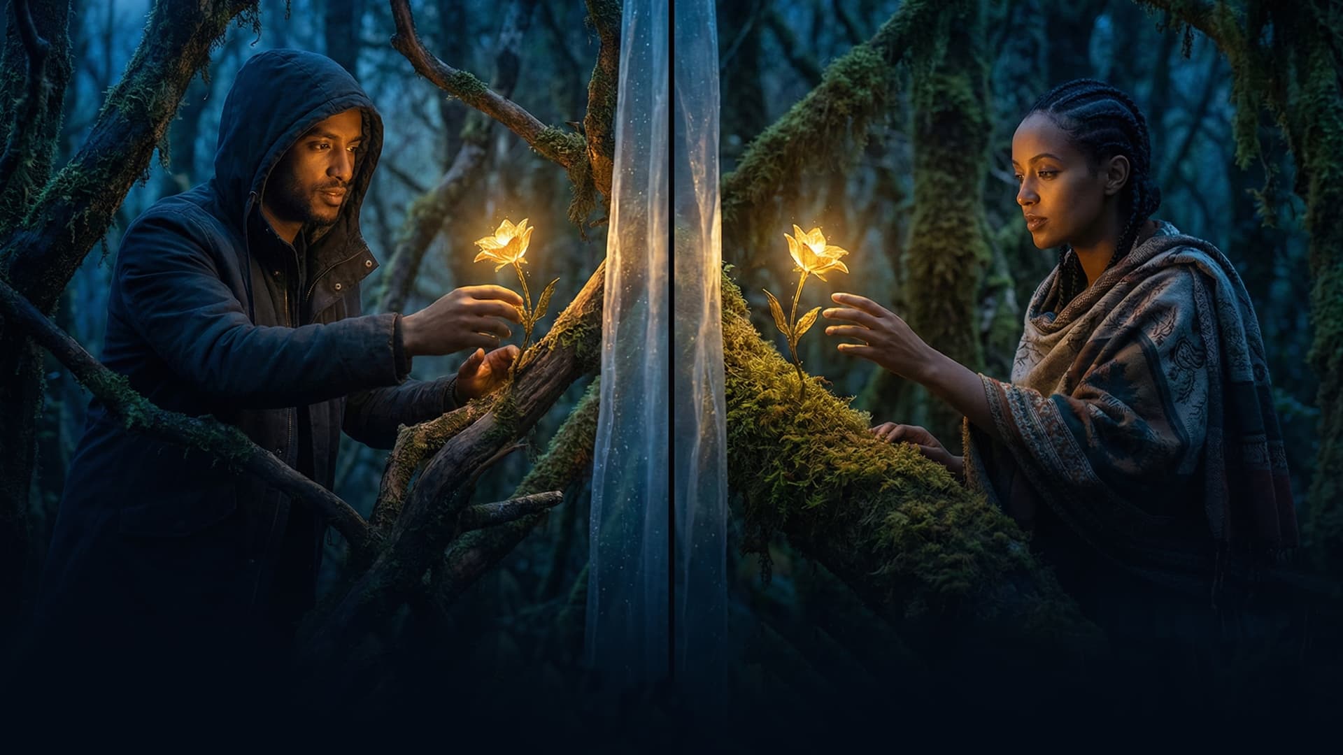 Ethiopian couple connecting